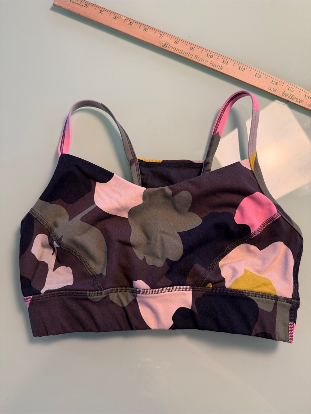 Boden women’s floral sports bra soze 6